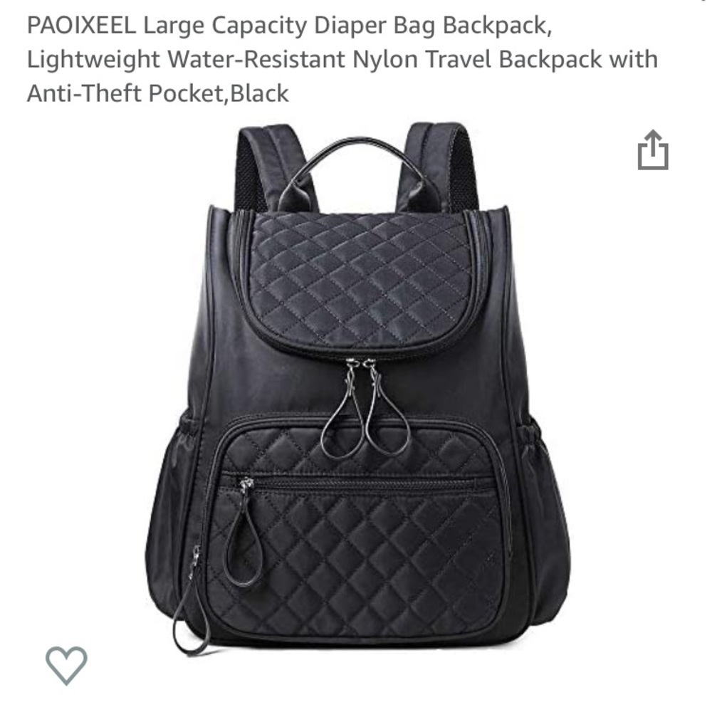 Diaper bag backpack in Black